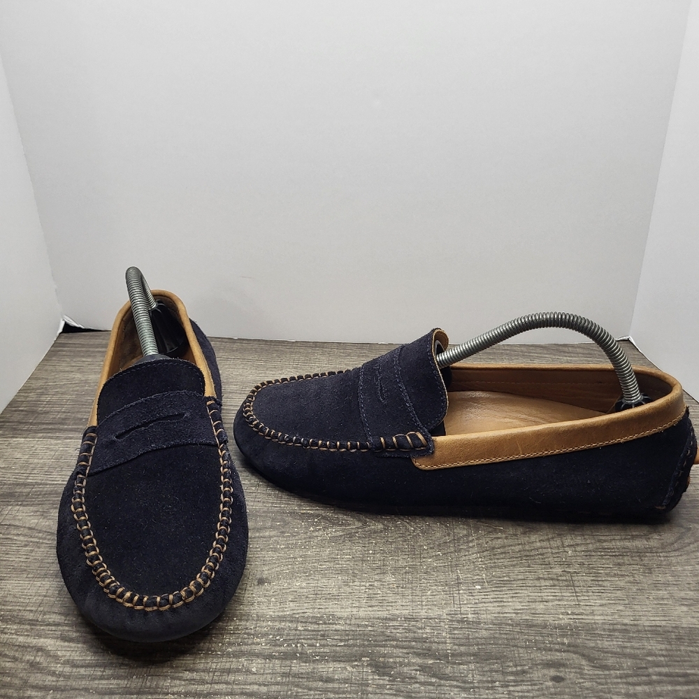 Bexley Biscayne Moccasins Driving Loafers Shoes Black Sz 43EU 10 US